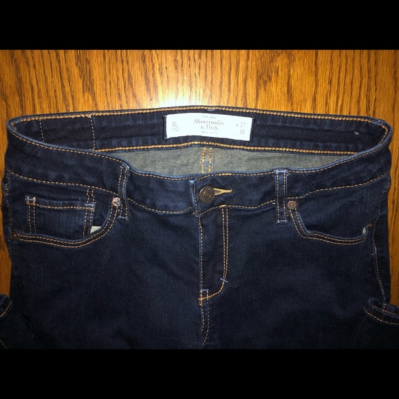 Abercrombie & Fitch, The A&F Skinny, Dark Wash Jeans - Picture 9 of 13